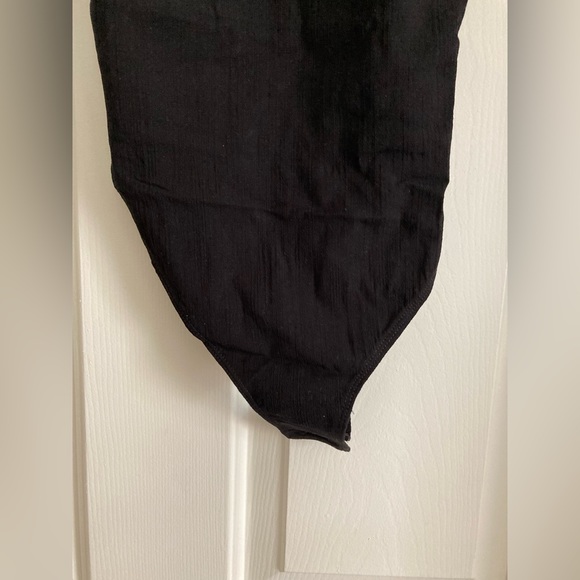 Free People Intimately Black Larissa Snap Button Bodysuit - Picture 3 of 9